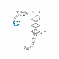 OEM 2012 BMW 640i Air Duct Diagram - 13-71-7-605-586