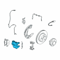 OEM 2010 BMW 335i Disc Brake Caliper Front Right Diagram - 34-11-6-773-202