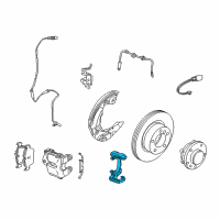 OEM 2007 BMW 335i Calliper Carrier Diagram - 34-11-6-773-203