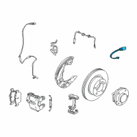 OEM 2012 BMW Z4 Brake Pad Sensor, Front Diagram - 34-35-6-792-563