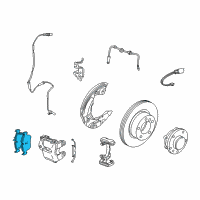 OEM 2013 BMW Z4 Front Disc Brake Pad Set Diagram - 34-11-6-797-858