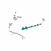 OEM 2003 Toyota Prius Master Cylinder Diagram - 47025-47030