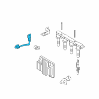 OEM 2010 Pontiac G3 Crankshaft Sensor Diagram - 55555806