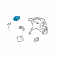 OEM 2000 Mercury Sable Fuel Pocket Diagram - YF1Z7427936AA