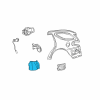 OEM 2003 Mercury Sable Wheelhouse Liner Diagram - YF1Z-5428456-AA