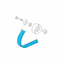 OEM Honda Fit Belt, Alternator (Mitsuboshi) Diagram - 31110-RME-A01
