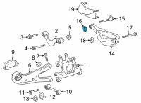 OEM 2013 Lexus RX450h Cam, CAMBER Adjust Diagram - 48198-0E020