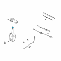 OEM 2005 Hyundai Accent Cap-Windshield Washer Reservoir Diagram - 98623-22001