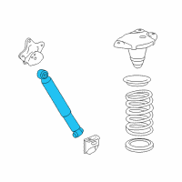 OEM 2011 Lexus RX450h Shock Absorber Diagram - 48531-48301