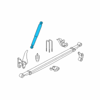 OEM 2011 GMC Sierra 2500 HD Shock Diagram - 20906289