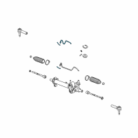 OEM Cadillac Escalade EXT Pipe Kit, Steering Gear (Right) Diagram - 15254059