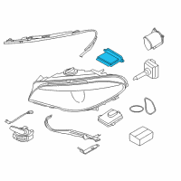 OEM Headlight Driver Module, Ahl Xenon Lights Diagram - 63-11-7-316-217