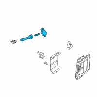 OEM 2010 Nissan Titan Ignition Coil Assembly Diagram - 22448-ZE00C