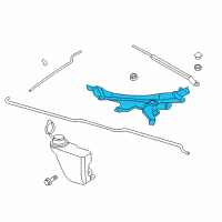 OEM Dodge Viper WIPERASSY-Windshield Diagram - 4865509AD