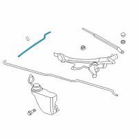 OEM 2009 Dodge Viper Hose-Windshield Washer Diagram - 4865497AA