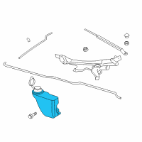 OEM 2004 Dodge Viper Reservoir-Windshield Washer Diagram - 5029173AA