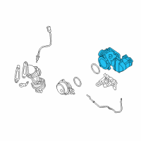 OEM BMW 335d Exhaust Gas Recirculation Egr Valve Diagram - 11-71-8-517-217