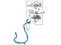 OEM 2021 GMC Yukon Battery Cable Diagram - 84966318