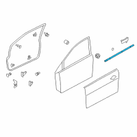 OEM Nissan Leaf Seal-Front Door PARTING RH Diagram - 80838-3NA0A