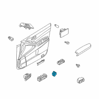 OEM 2012 Nissan Murano Switch Assy-Power Window, Assist Diagram - 25411-1GR0C