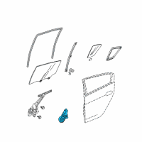 OEM Honda Motor Assembly, Window Diagram - 72255-SZH-003