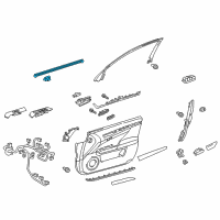 OEM 2020 Lexus GS350 WEATHERSTRIP, Front Door Diagram - 68171-30182