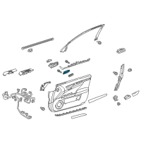 OEM 2017 Lexus GS350 Switch, Seat Memory Diagram - 84927-30110