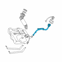 OEM 2004 Chrysler Sebring Tube-Fuel Filler Diagram - 4879405AD