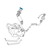 OEM 1997 Chrysler Sebring Nut-Fuel Pump Level Unit Diagram - 4695226