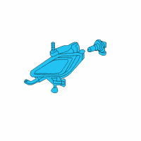 OEM Hyundai Front Driver Side Fog Light Assembly Diagram - 92201-3X000