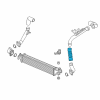 OEM 2017 Honda Civic Hose, Intercooler In. Diagram - 17292-59B-006