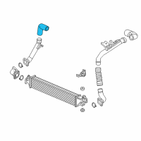 OEM Honda Hose, Intercooler Inlet Diagram - 17282-5PA-A01