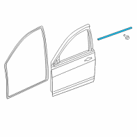 OEM 2012 Jeep Patriot WEATHERSTRIP-Door Belt Outer Diagram - 5067754AC