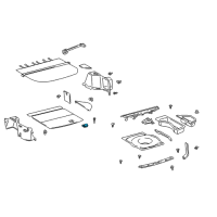 OEM 1999 Lexus RX300 Handle Assy, Deck Board Diagram - 58470-33010-B1