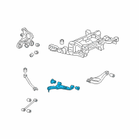 OEM 2008 Cadillac CTS Upper Control Arm Diagram - 15267619
