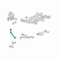 OEM 2008 Cadillac CTS Rear Suspension Trailing Arm Assembly Diagram - 25939260