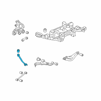 OEM Cadillac Rear Suspension Trailing Arm Assembly Diagram - 25939260