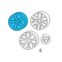 OEM Dodge Viper Aluminum Wheel Diagram - 1WL85AAAAB