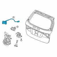 OEM Honda Handle Assy., RR. Tailgate & Camera Diagram - 74810-TK8-A00