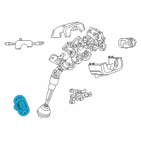 OEM Dodge Stratus Cover-Steering Column Diagram - 4649093AC