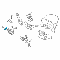 OEM 2017 Kia Forte Ignition Switch Assembly Diagram - 931101R000