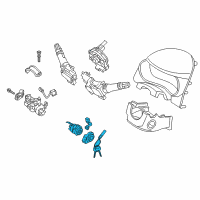 OEM Kia Forte5 Ignition Lock Cylinder Diagram - 81900A7F00