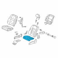 OEM 2009 Honda CR-V Pad, Right Front Seat Cushion Diagram - 81137-SXS-A01