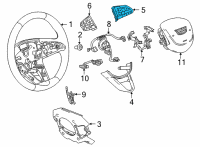 OEM 2021 Cadillac CT4 Radio Switch Diagram - 13535957