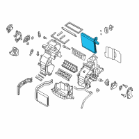 OEM Hyundai Accent Evaporator Assembly Diagram - 97139-1R010