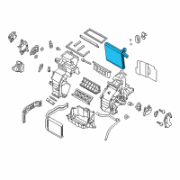 OEM 2016 Hyundai Veloster Evaporator Assembly Diagram - 97139-1R010