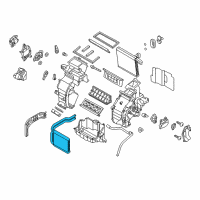 OEM Hyundai Accent Core & Seal Assembly-Heater Diagram - 97138-1R000