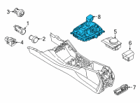 OEM 2021 BMW M8 Gran Coupe CONTROL PANEL CENTER CONSOLE:613010 Diagram - 61-31-7-883-111