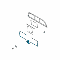 OEM 2013 Ford F-150 Motor & Linkage Diagram - AL3Z-1523394-A