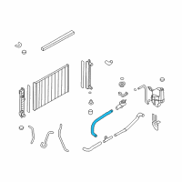 OEM Nissan Hose-Radiator, Upper Diagram - 21501-JP00C